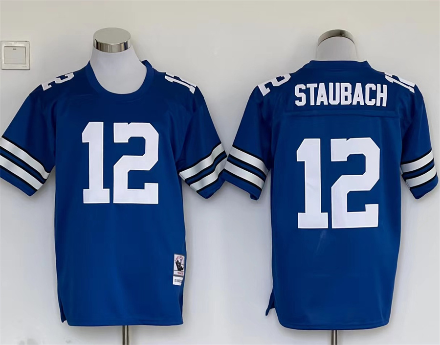 Men's Dallas Cowboys Roger Staubach Mitchell & Ness Blue Legacy Jersey